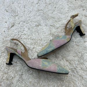 Stuart Weitzman size 9.5 spring sling back shoes